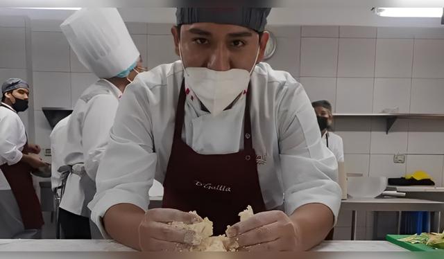 Harol Zambrano en una clase de Gastronomía. Harol Zambrano en una clase de Gastronomía.