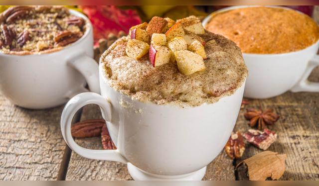 Existe una variedad de sabores para el "mug cake". Fuente: Shutterstock.   