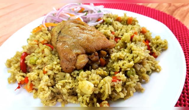 Arroz con pollo.   