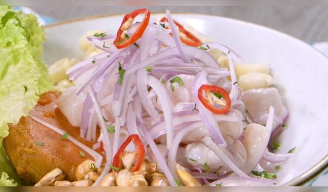 Ceviche de lenguado.   