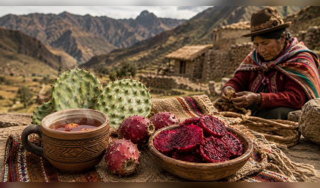 El Ayrampo destaca por sus propiedades antioxidantes, antiinflamatorias y reguladoras de la glucosa y el colesterol. Foto: IA  