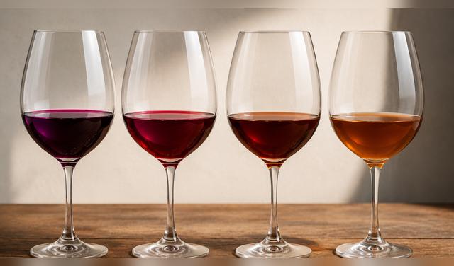 Si el vino presenta tonos anaranjados o apagados en lugar de rojos intensos, es posible que esté oxidado y deteriorado. Foto: IA   