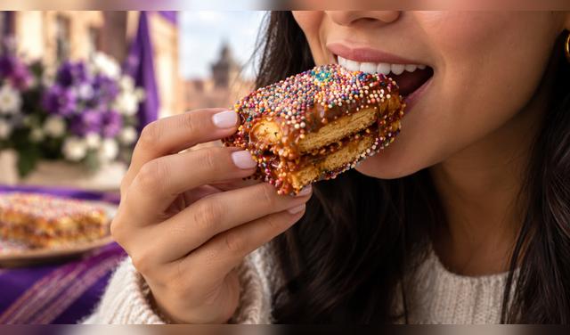 En Pastelería Lifta, DCAO y Benapastel ofrecen turrones de maracuyá, cacao, fibra de mazorca y maíz morado, además de versiones tradicionales. Foto: IA  