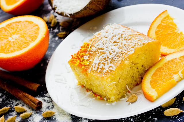 Budín de naranja.   