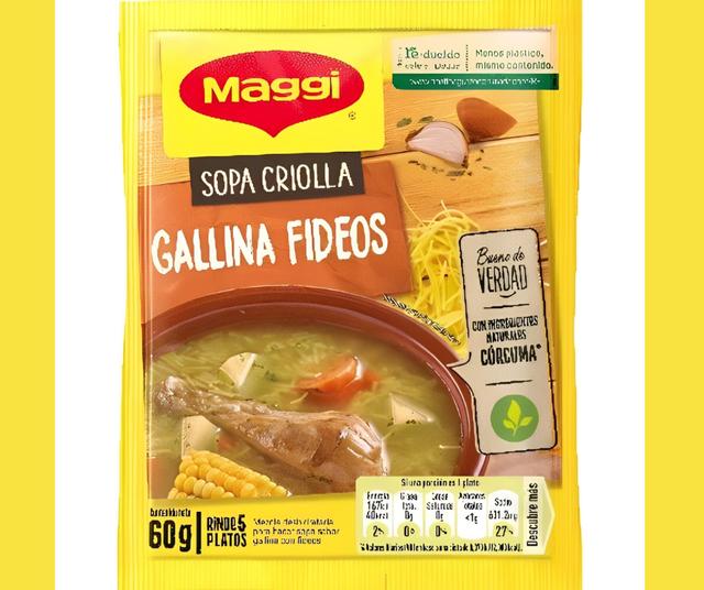  "Sopa Criolla Gallina Fideos".   