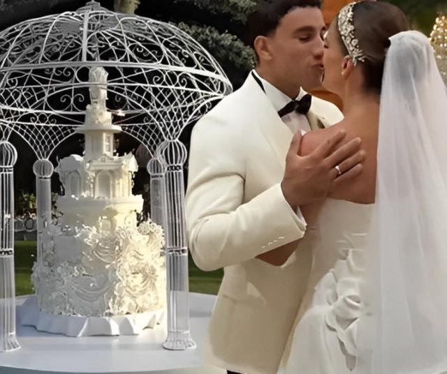 Torta de bodas de Alejandra Baigorria y Said Palao. Torta de bodas de Alejandra Baigorria y Said Palao.