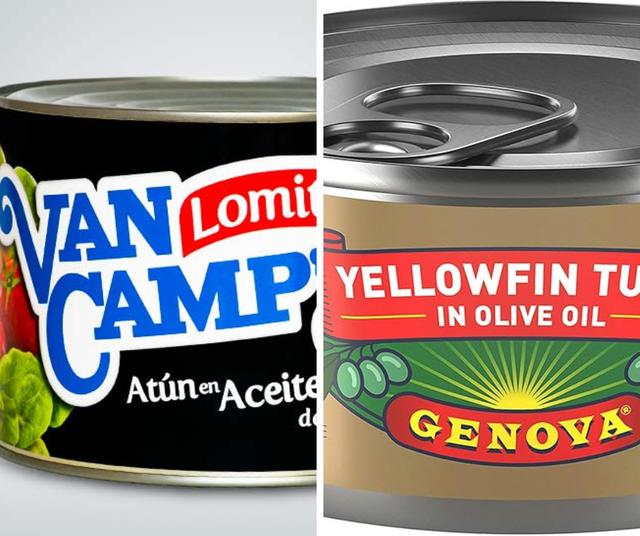 Latas de atún de la marca Genova y Van Camp’s.   