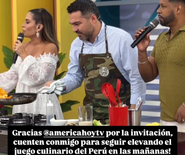  Giacomo Bocchio agradece su invitación a "América Hoy".   