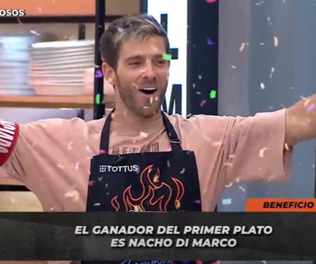  Nacho Di Marco ganó el reto de la noche.   