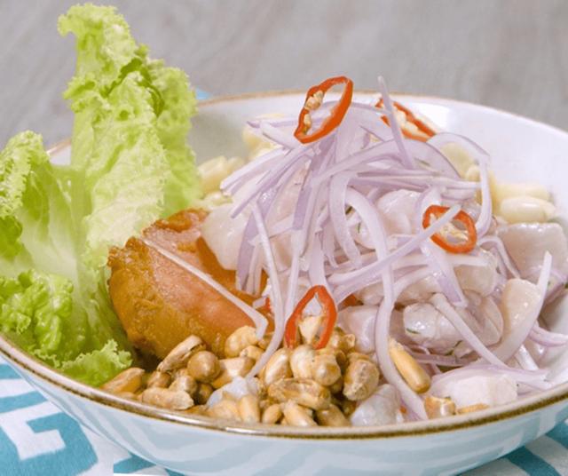 Ceviche peruano.   