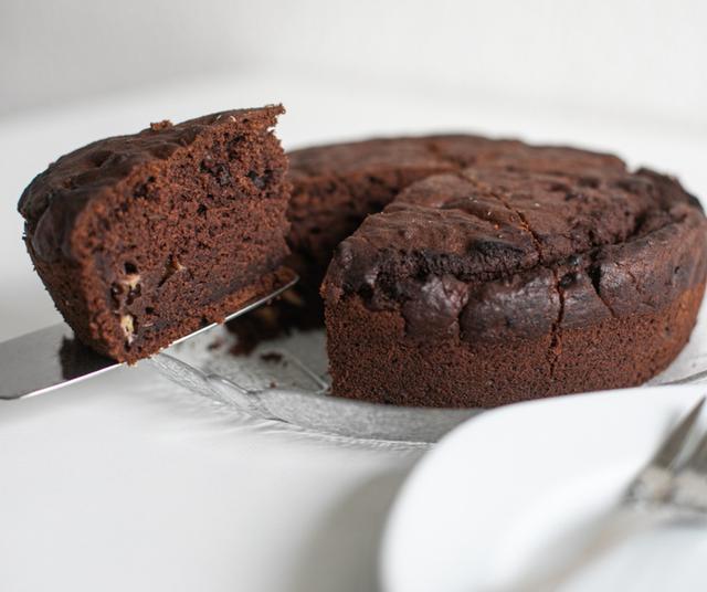 Torta de chocolate sin harina.   