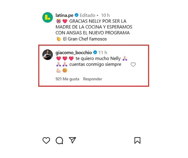 Giacomo Bocchio responde a Nelly Rossinelli. Giacomo Bocchio responde a Nelly Rossinelli.