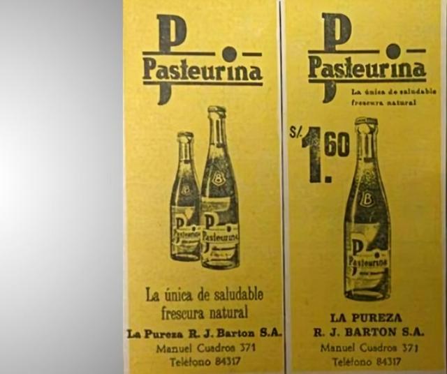 Venta de Pasteurina en los años ochenta.   