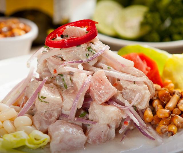 Ceviche peruano.   