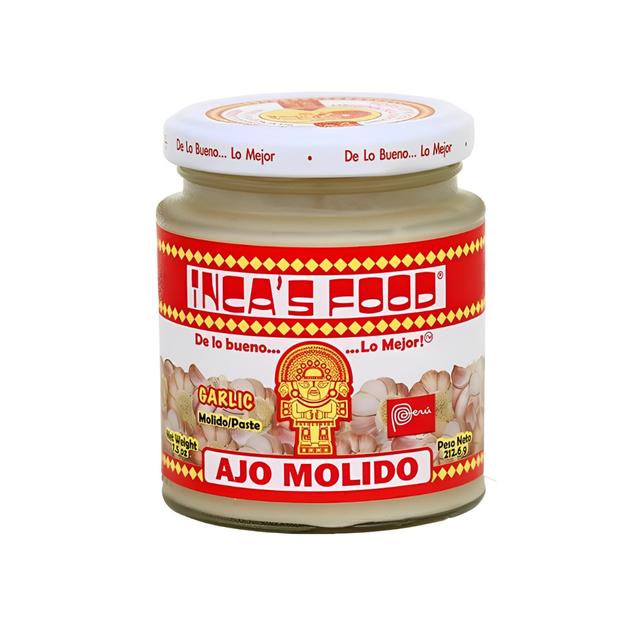 El ajo molido, indispensable en las recetas para darle un sabor delicioso.   