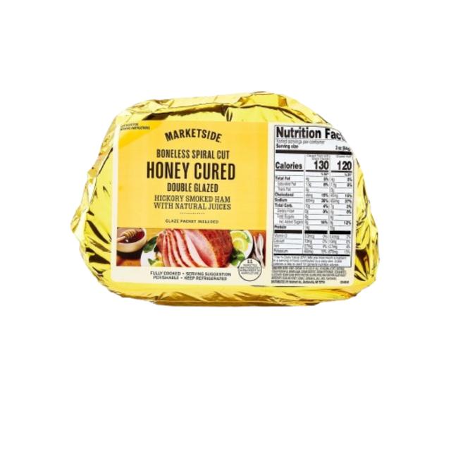 Puedes elegir un jamón con glaseado por menos de 5 dólares para la cena navideña.   