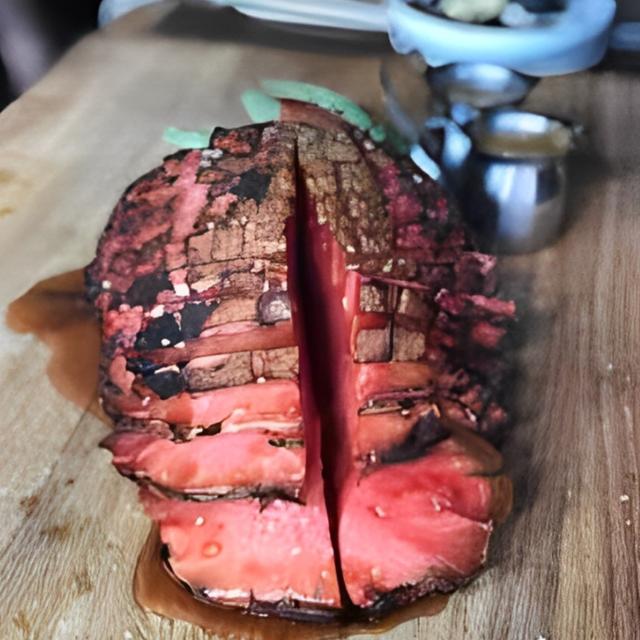 La sandía a la parrilla luce como un trozo de carne. La sandía a la parrilla luce como un trozo de carne.