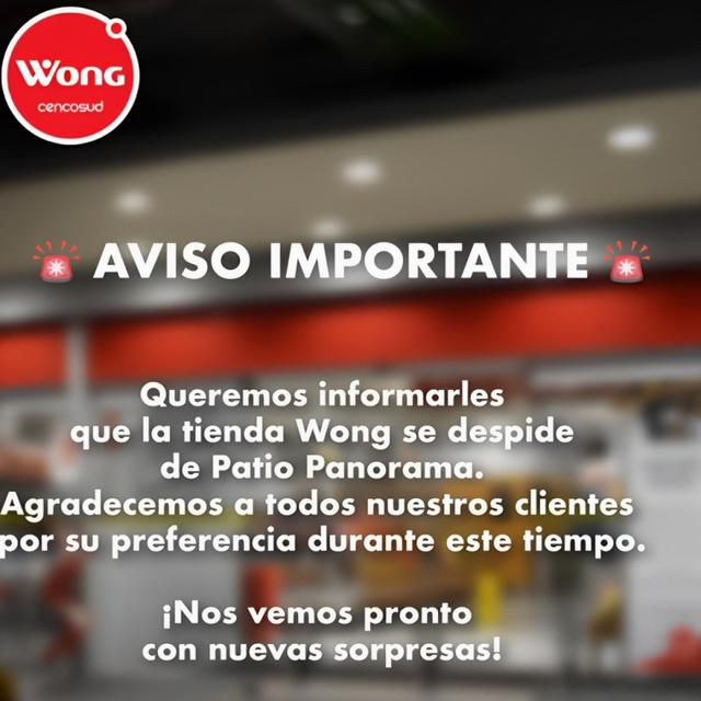 Comunicado de Wong.   
