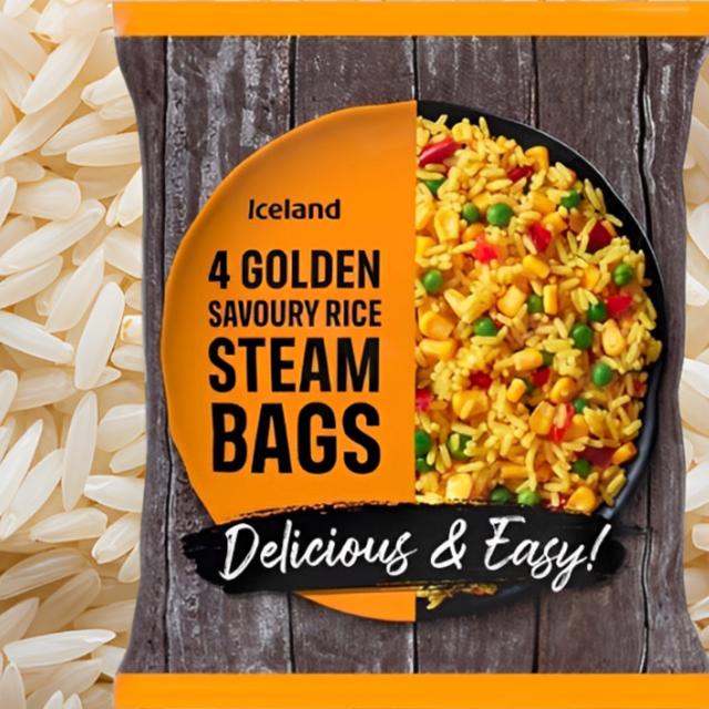  Arroz "4 Golden Savoury Rice Steam Bags".    