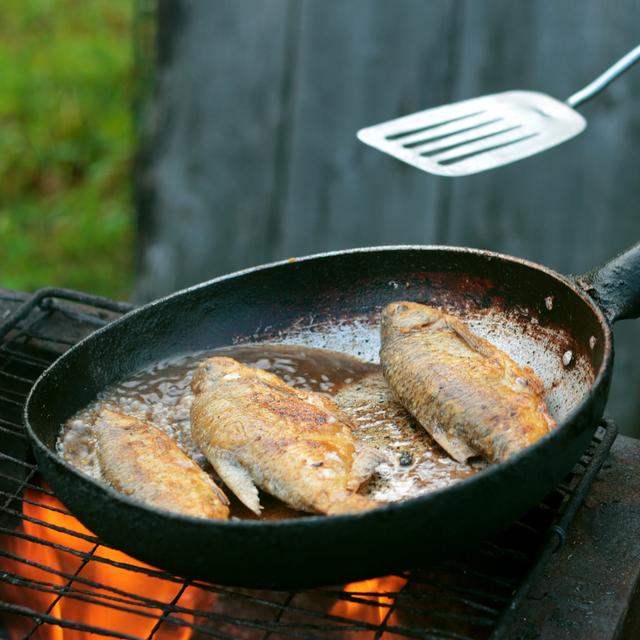 Freír el pescado con exceso de humedad puede impedir que quede crujiente y provocar salpicaduras peligrosas.   