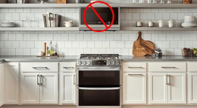 Dónde poner el microondas en una cocina pequeña?
