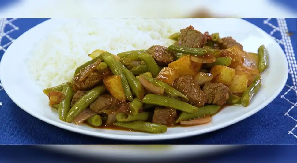 Saltado de vainitas Saltado de vainitas