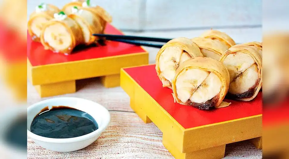 Sushi de plátano