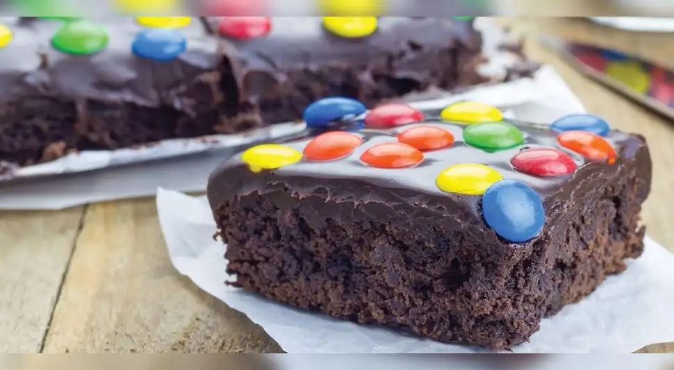 Brownies con lentejitas