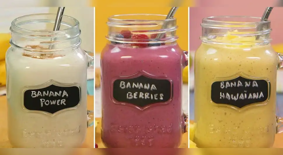 3 batidos de plátano