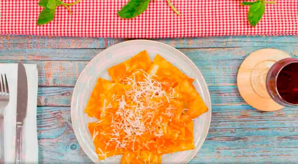 Ravioles de espinaca con ricotta