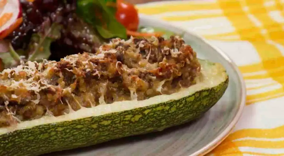 Zapallito italiano relleno de carne