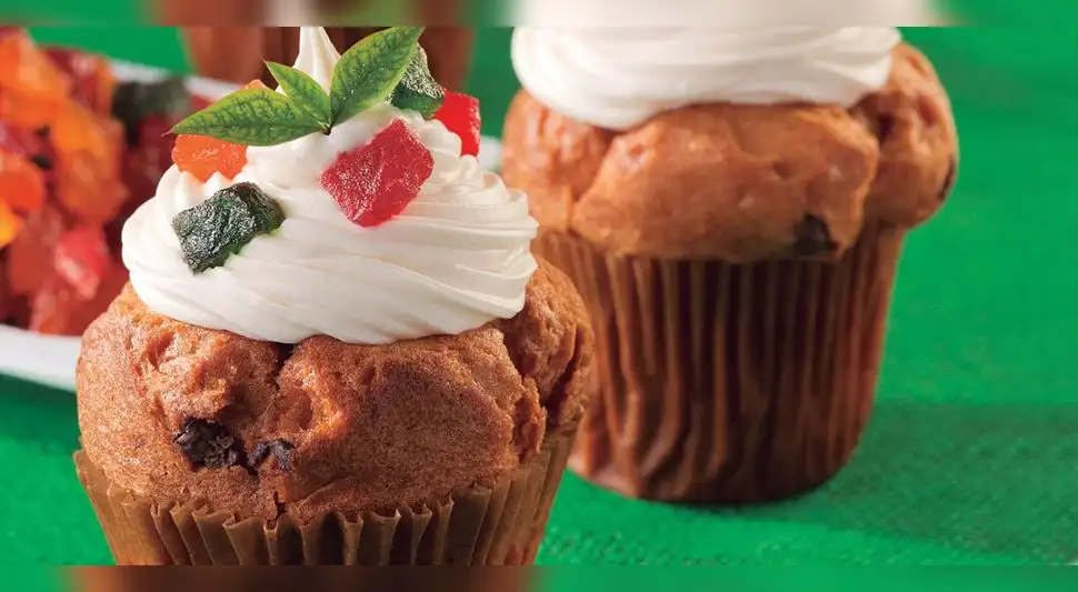 Muffins de frutas secas