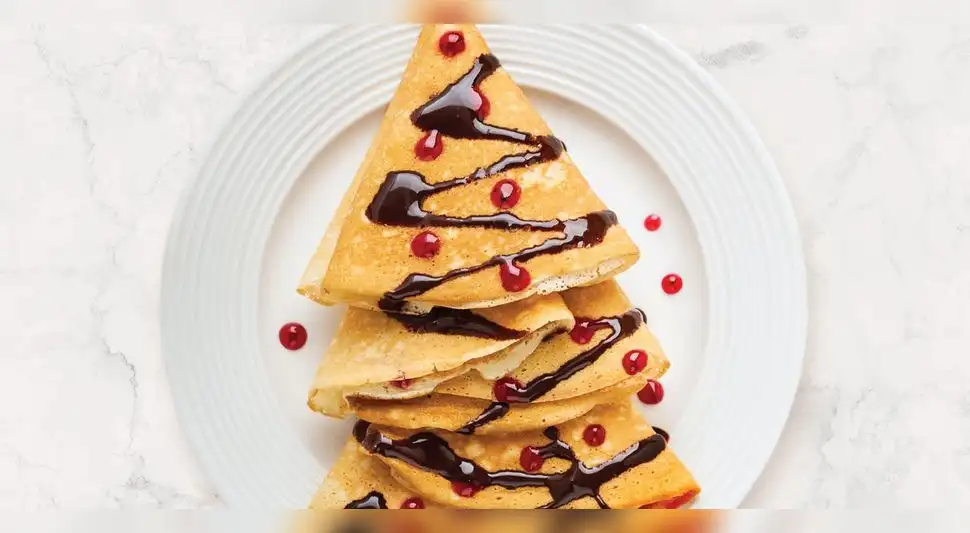 Crepes árbol de navidad Crepes árbol de navidad