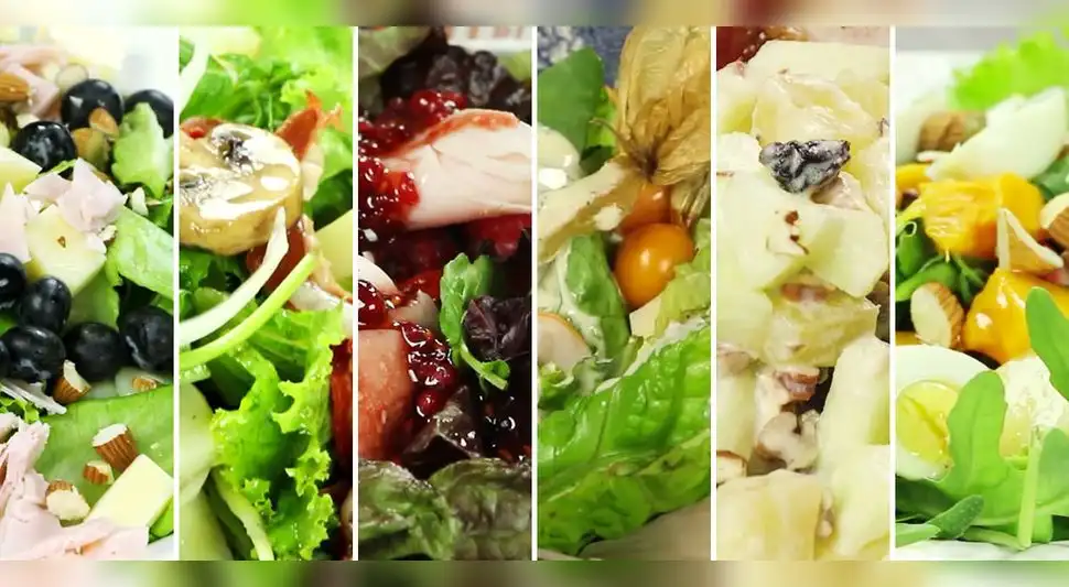 Variedad de ensaladas Variedad de ensaladas