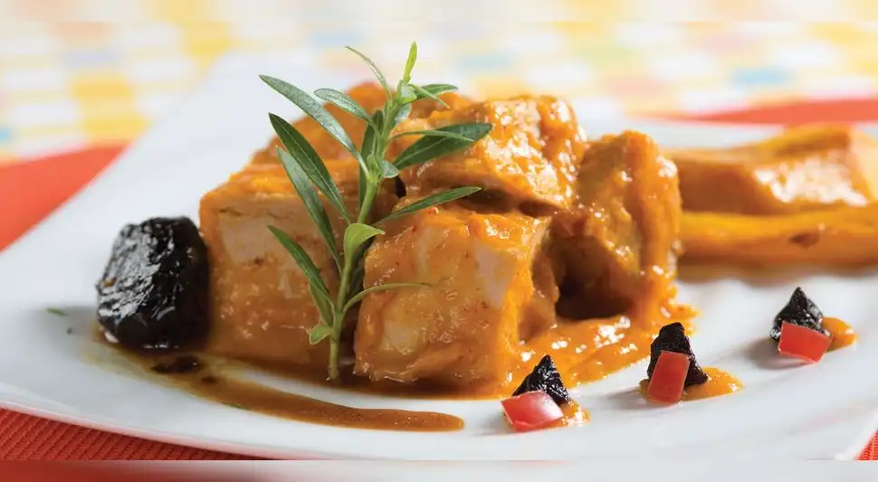 Cerdo con salsa de mango