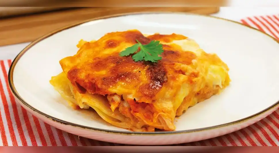 Lasaña de pavo