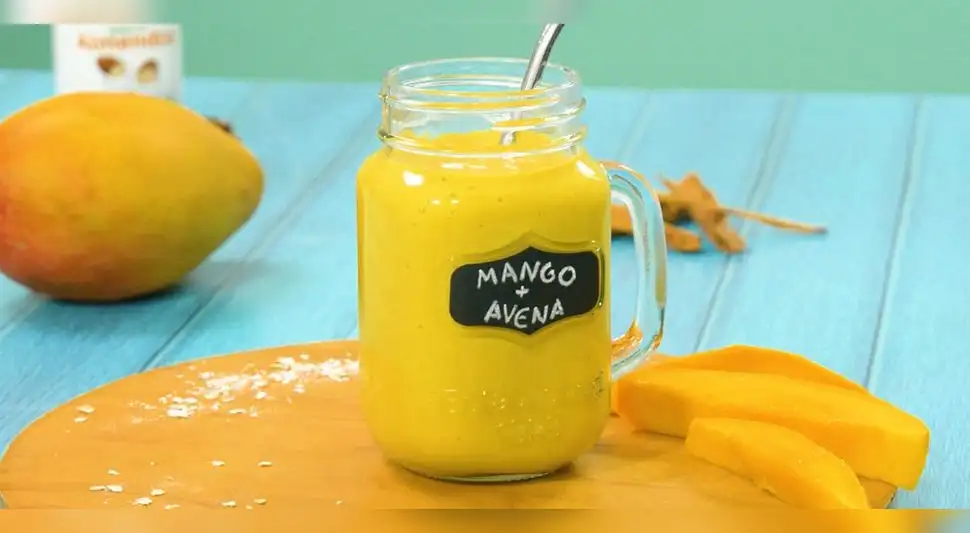 Batido de mango y avena Batido de mango y avena