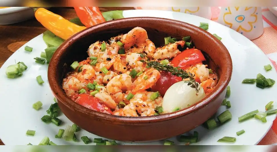 Langostinos al ajillo 