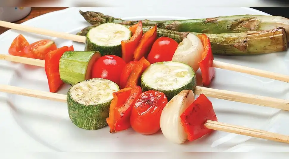 Brochetas de verduras