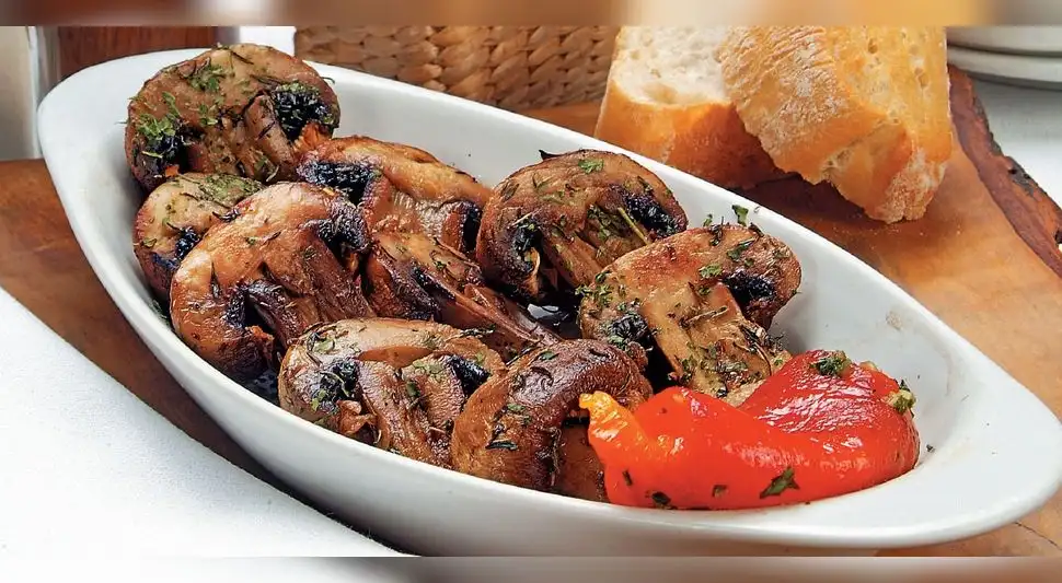 Champiñones a la parrilla