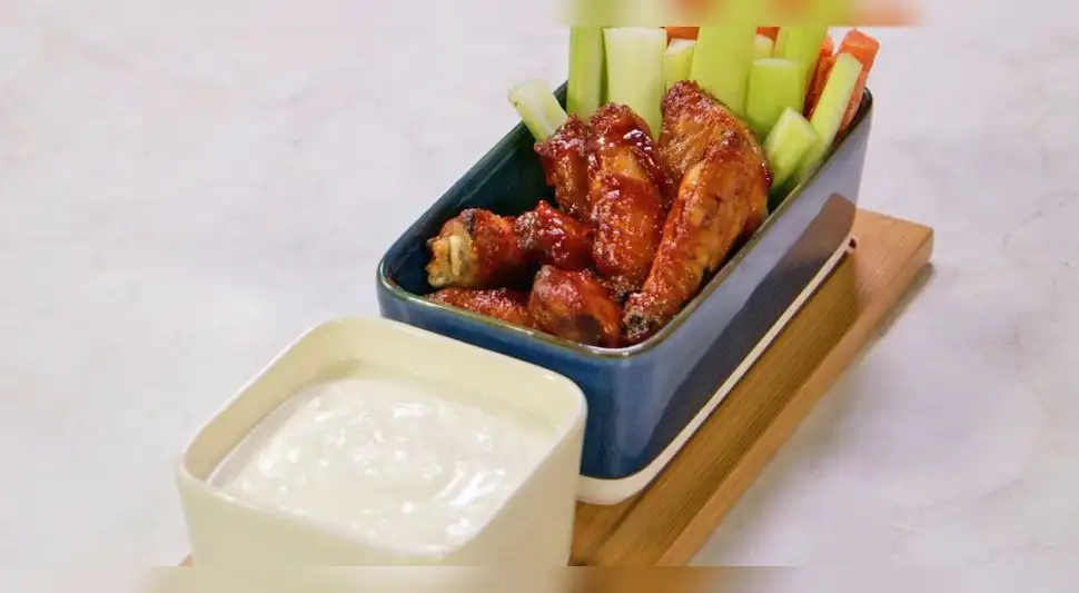 Alitas a la bbq en freidora de aire