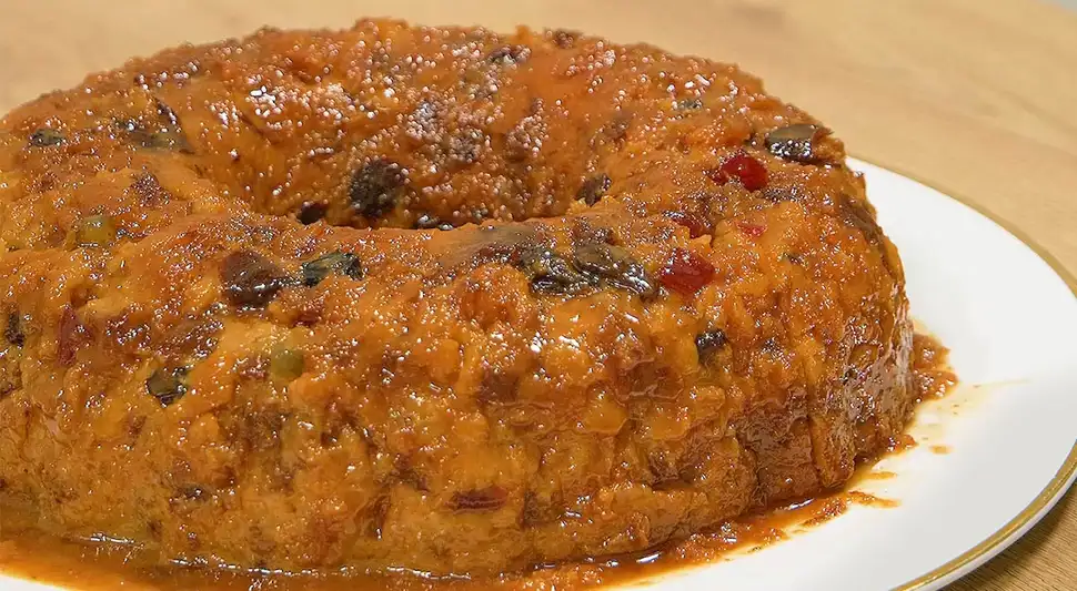Budín de panetón