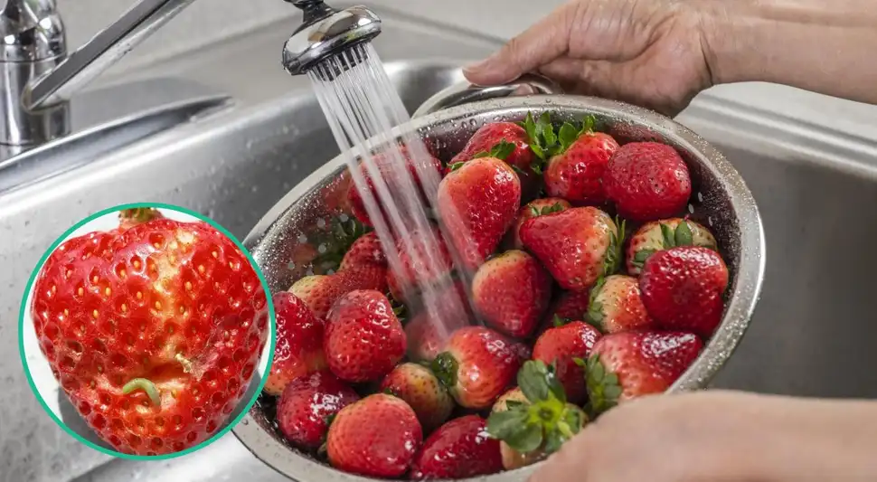 Las fresas mal lavadas pueden causar cisticercosis, hepatitis A, salmonela y otras enfermedades. Las fresas mal lavadas pueden causar cisticercosis, hepatitis A, salmonela y otras enfermedades.