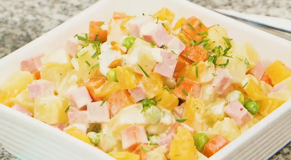 Ensalada navideña de papa