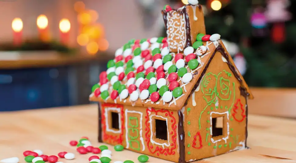 Casita de jengibre navideña Casita de jengibre navideña