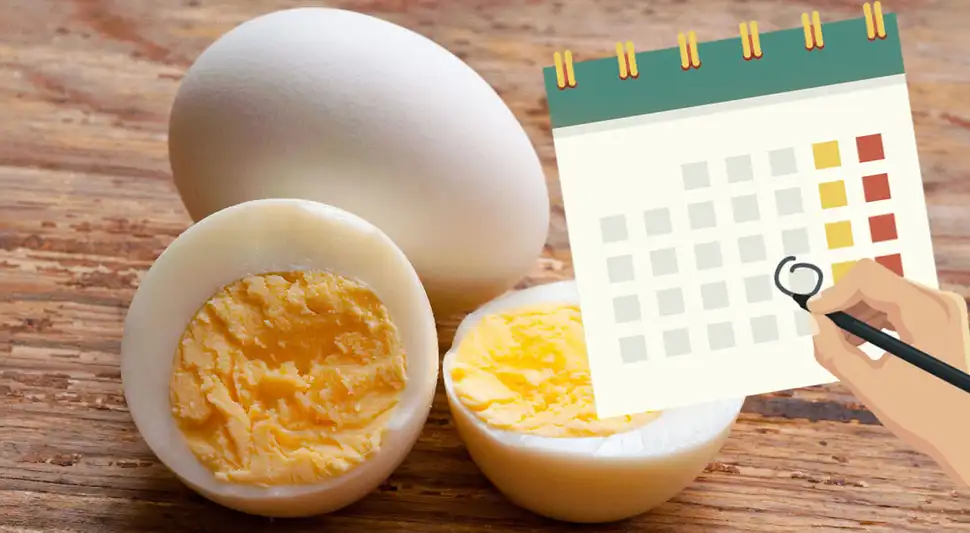 Huevos duros y calendario Huevos duros y calendario