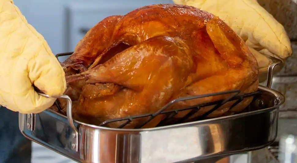 Pavo saliendo del horno Pavo saliendo del horno