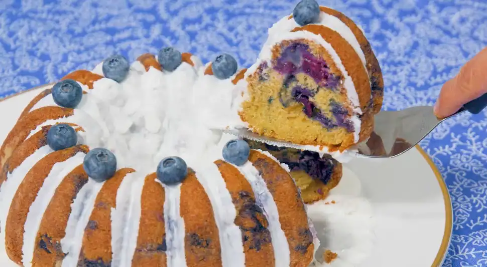 Queque de arandanos y yogurt