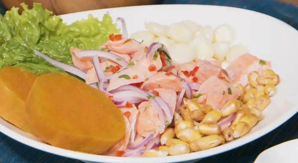 Ceviche de trucha Ceviche de trucha