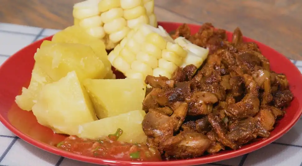 Mollejitas con ají anticuchero Mollejitas con ají anticuchero